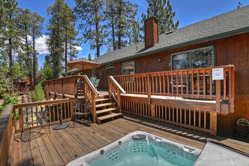 Teakwood - 3-Br Spa, Fire Pit, Quiet, Ac, Centrally Located Villa Big Bear Lake Eksteriør bilde